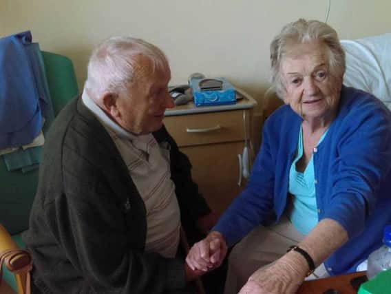 BEST QUALITY AVAILABLE RTE Radio's Liveline handout photo of the elderly couple, Michael and Kathleen Devereaux, who were separated for the first time in their 63-year marriage after one was refused a place in a nursing home