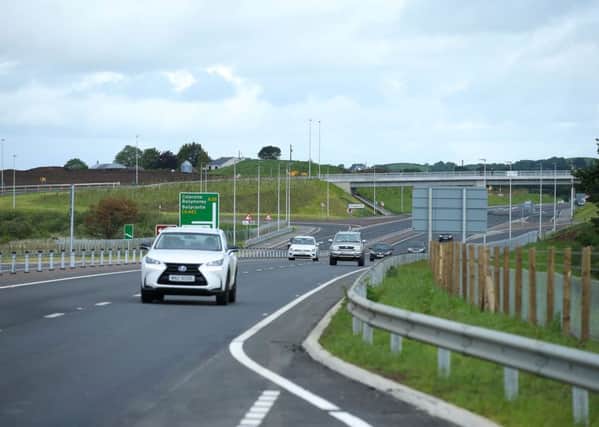 The A26 Frosses Road dualling scheme opened this mont.

The new Â£55 million dual carriageway from Glarryford to A44 Drones Road is the latest of four dangerous single carriageway roads that are being upgraded.

Photo by Kelvin Boyes / Press Eye.