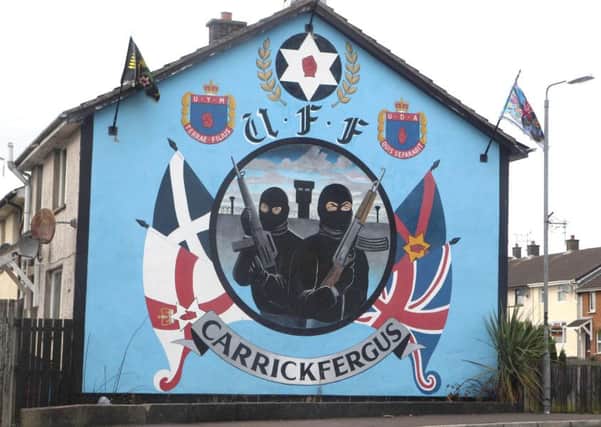 4/12/16: A mural in the Castlemara estate in Carrickfergus