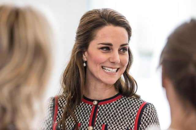 The Duchess of Cambridge during a visit to the Victoria and Albert Museum in London, to open the new V&A Exhibition Road quarter.