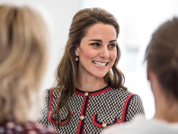 The Duchess of Cambridge during a visit to the Victoria and Albert Museum in London, to open the new V&A Exhibition Road quarter.