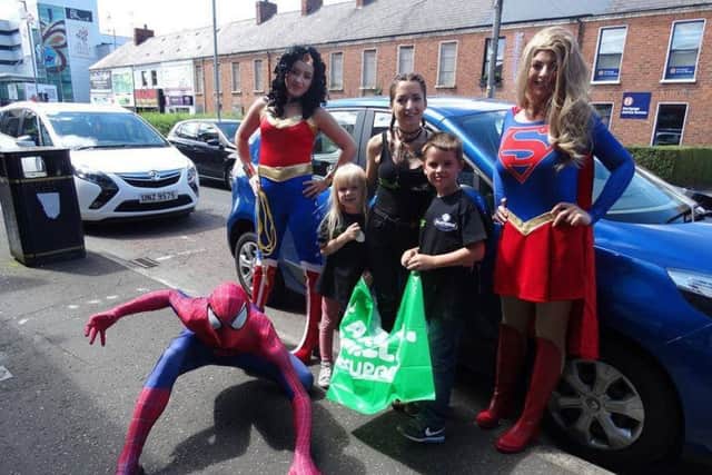 There were some surprising guests at the charity day in aid of Macmillan.