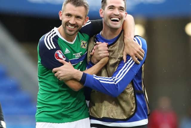 Gareth McAuley and Kyle Lafferty