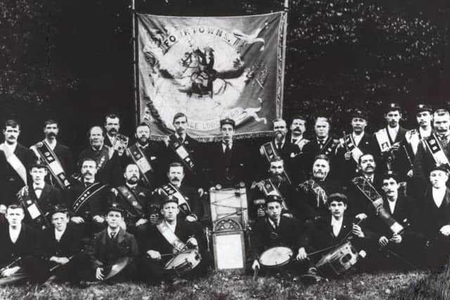 An old photograph of Fourtowns Orange Lodge