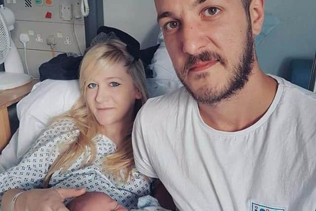 BEST QUALITY AVAILABLE Undated family handout file photo of Chris Gard and Connie Yates with their son Charlie Gard.
