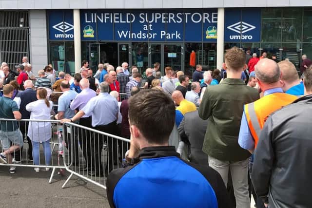 In demand: Tickets for Linfield v Celtic on Friday are selling quickly, the club has said.