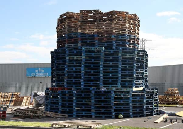 The bonfire at Avoniel Leisure Centre car park was one of four included in the injunction