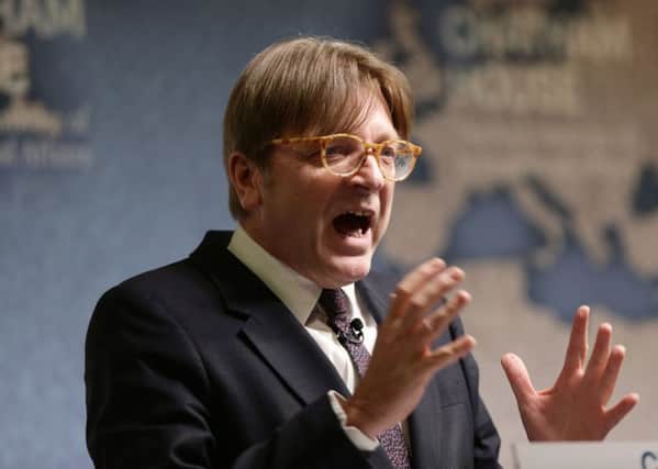 European Parliament Brexit co-ordinator Guy Verhofstadt MEP. Photo: Yui Mok/PA Wire