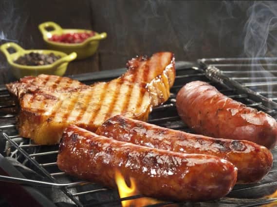 Sausages on the barbecue