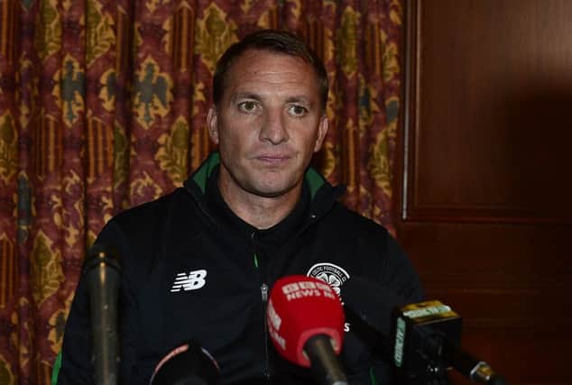 Celtic football manager Brendan Rodgers. Picture By: Arthur Allison.
