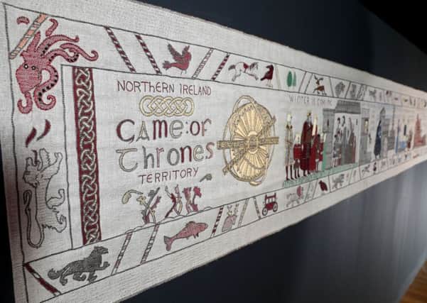 The Game of Thrones Tapestry to mark the start of Season 7: Photo by William Cherry/Presseye.