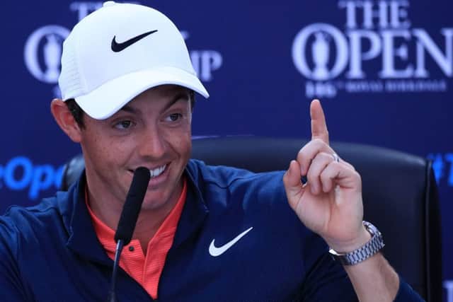 Northern Ireland's Rory McIlroy during a press conference on practice day four of The Open Championship 2017 at Royal Birkdale Golf Club