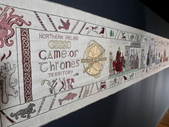 The Game of Thrones tapestry at the Ulster Museum in Belfast (Press Eye/PA)