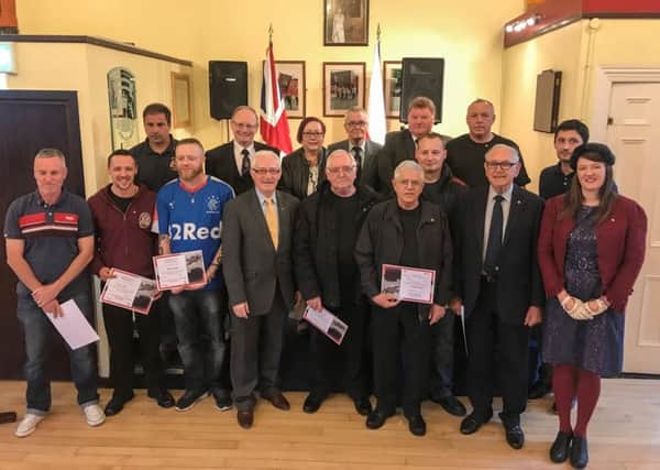 Representatives of the local Polish community and Orangemen took part in the shared history programme at Ballynafeigh Orange hall in south Belfast
