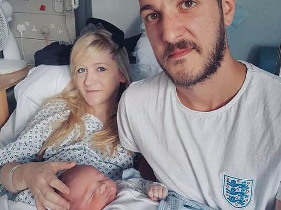 Undated family handout file photo of Chris Gard and Connie Yates with their son Charlie Gard. Terminally-ill baby Charlie Gard could soon be moved to a hospice and allowed to die.