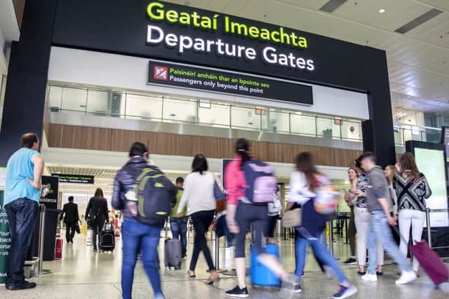 Dublin Airport, which is by far the busiest airport in Ireland, with almost 30 million passenger movements a year. If Northern Ireland had a single hub airport, it might be a minor challenger to Dublin, and reach 10 million passenger movements