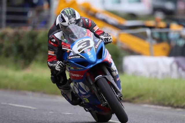 Ballymoney man Michael Dunlop has won the feature 'Race of Legends' at Armoy for seven successive years.