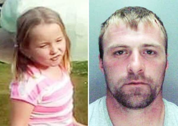 Missing five-year-old girl Molly Owens, who is believed to be with her father, Brian Owens, 26 (right), who has a warrant out for his arrest, as the search for the missing girl continues.
