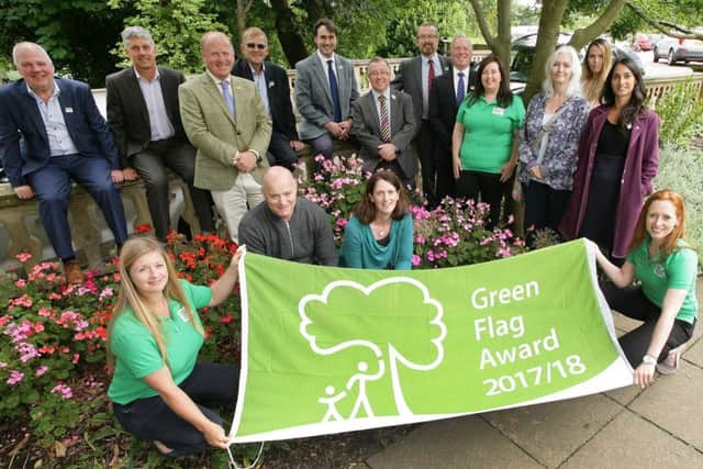 Representatives from all the winning Green Flag Award sites in Northern Ireland. The Green Flag Award programme is run by Keep Northern Ireland Beautiful. The award ceremony took place at Bangor Castle.