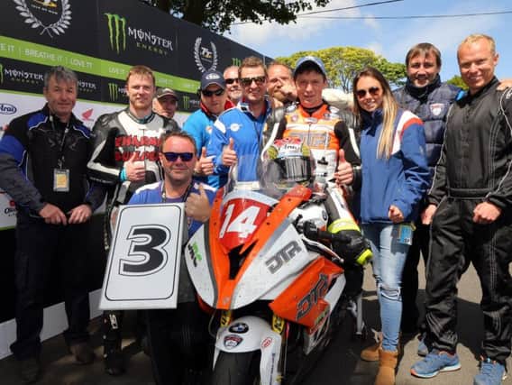 Dan Kneen sealed his maiden Isle of Man TT podium in the Superstock race in June on the DTR BMW.