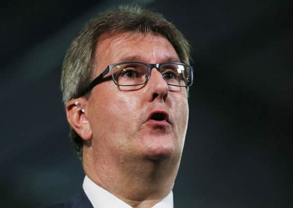 DUP MP Sir Jeffrey Donaldson, who has warned the Dublin government to stop engaging in "megaphone diplomacy" as their row over Brexit continued.  PRESS ASSOCIATION Photo.