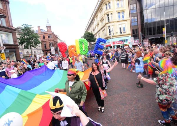 From Save Ulster from Sodomy to the largest Pride Belfast has seen, above, NI has changed significantly.
Picture by Arthur Allison.