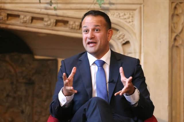Taoiseach Leo Varadkar at Queens University, Belfast Northern Ireland to deliver speech on The Future of Relationships between Northern Ireland and Southern Ireland.  Photo by Matt Mackey / Press Eye.