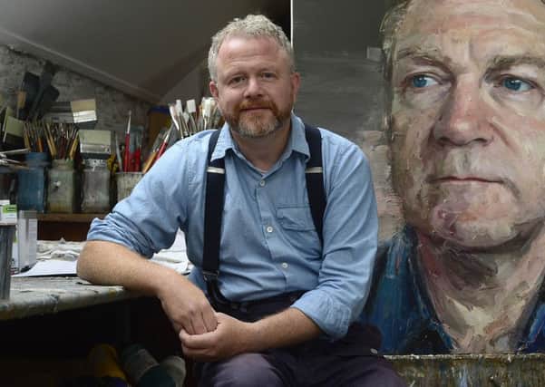 Artist Colin Davidson pictured in his studio in  Crawfordsburn PIC: Arthur Allison