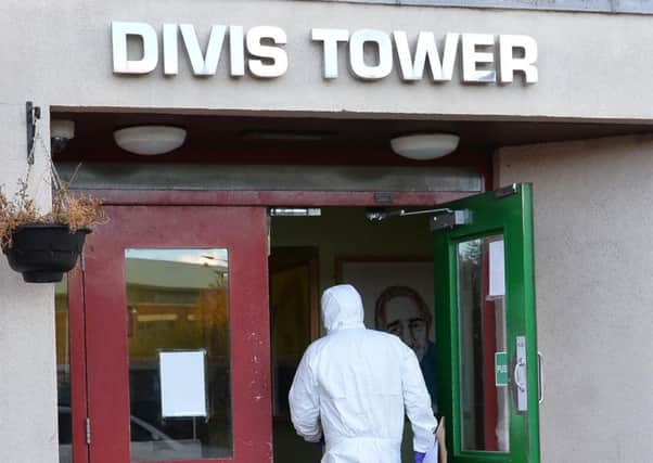 The body of James Hughes was found in Divis Tower last November