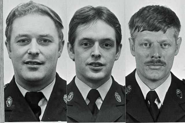 Joshua Willis, David Sterritt and William James Hanson all died in the bomb