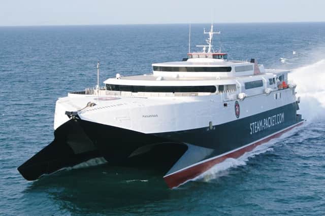 The ferry Manannan has visited Larne to ensure facilities are suitable