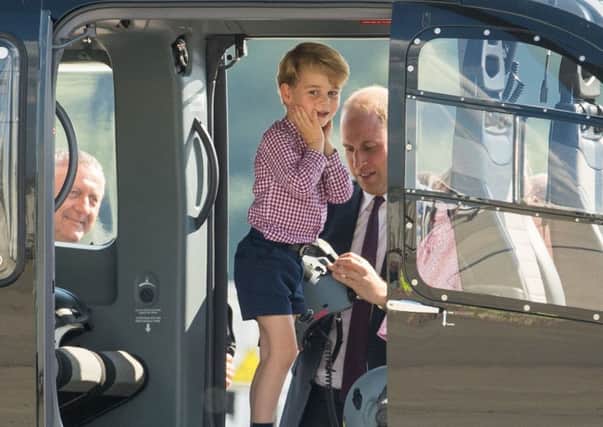 The picture of Prince George which prompted the original article by PinkNews, in which the four-year-old was described as a gay icon