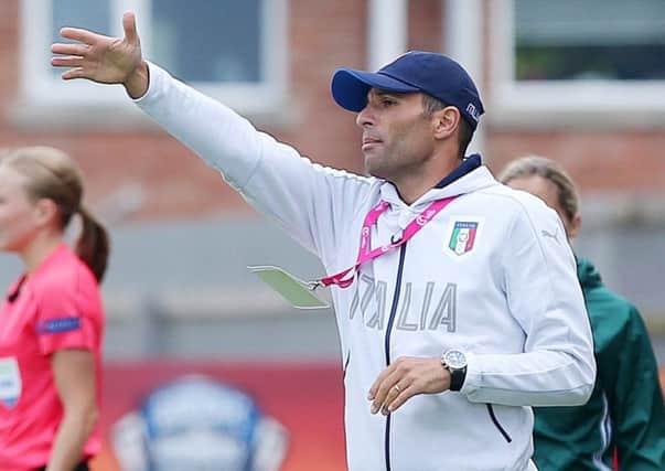 Italy coach Enrico Maria Sbardella. Pic by PressEye Ltd.