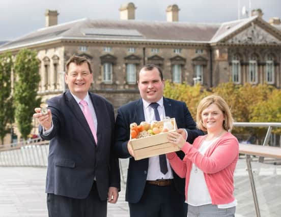 L- R Michael Bell, Executive Director, NIFDA, Richard Primrose, Agri Manager, Bank of Ireland UK and Debbie Johnston, Project Officer, Department of Agriculture, Environment & Rural Affairs