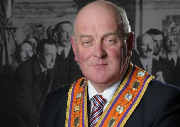 Edward Stevenson, grand master of the Orange Order