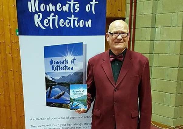 Hugh Sloan at the launch of his poetry collection