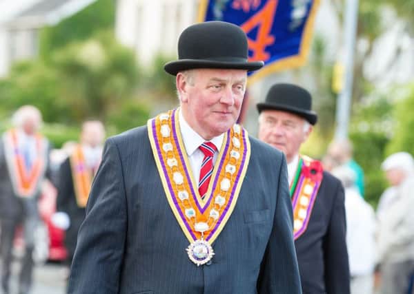 Orange Order Grand Master Edward Stevenson, who has said the institution has no quarrel with the Irish language, but with SF-IRA's use of it in a cultural war