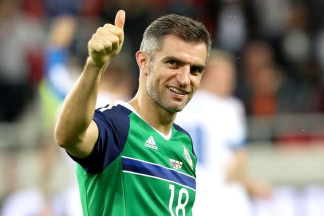 It's a thumbs up from Aaron Hughes