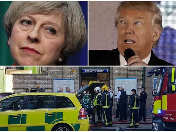 Prime Minister Theresa May has rebuked USA president Donald Trump over his tweet concerning the bomb attack in west London