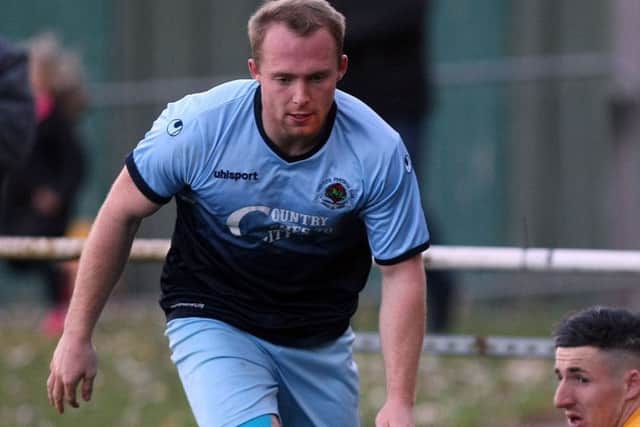 Institute's Dean Curry netted the winning goal at Inver Park.