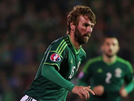 Derry Diego: Paddy McCourt on the attack for Northern Ireland.