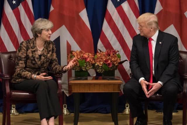 Donald Trump met with Prime Minister Theresa May