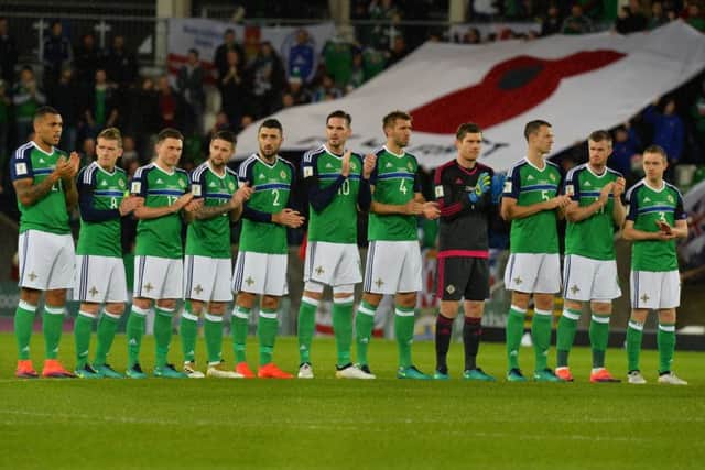 Northern Ireland v Azerbaijan World Cup 2018 Qualifier
Minute silence  during this evenings game at Windsor Park. 
Photo Colm Lenaghan/Pacemaker