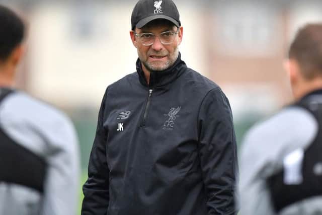Liverpool manager Jurgen Klopp during the training session at Melwood, Liverpool.
