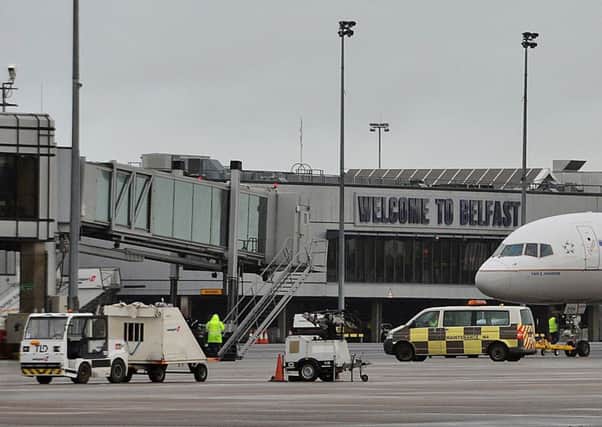 Belfast International Airport. 
Picture By: Arthur Allison.