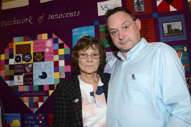 Gary Murray and his mother Gina remembered his sister Leanne, who died in the Shankill bomb