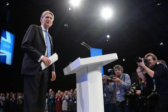 Chancellor of the Exchequer Philip Hammond after he addressed the Conservative Party Conference at the Manchester Central Convention Complex in Manchester on October 2