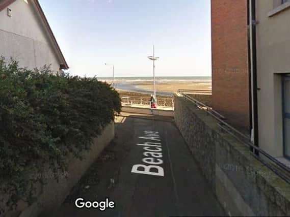 Screenshot from Google maps of Beach Avenue in Newcastle
