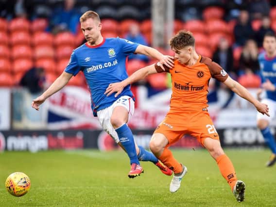 Linfield lost 1-0 to Dundee United in the Irn-Bru Cup