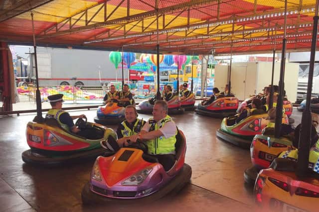 Pictures of Humberside Police officers on the ride have been published in The Sun newspaper and received criticism from some members of the public on social media.